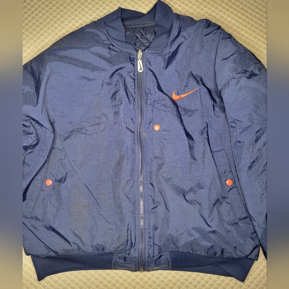 Nike Vintage Orange/blue Reversible Bomber - Picture 5 of 6